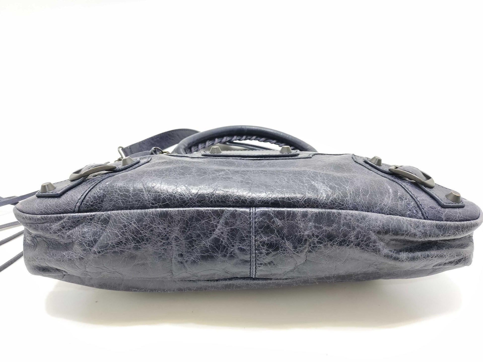 BALENCIAGA The First Balenciaga First Shoulder Bag Purple Leather Handbag