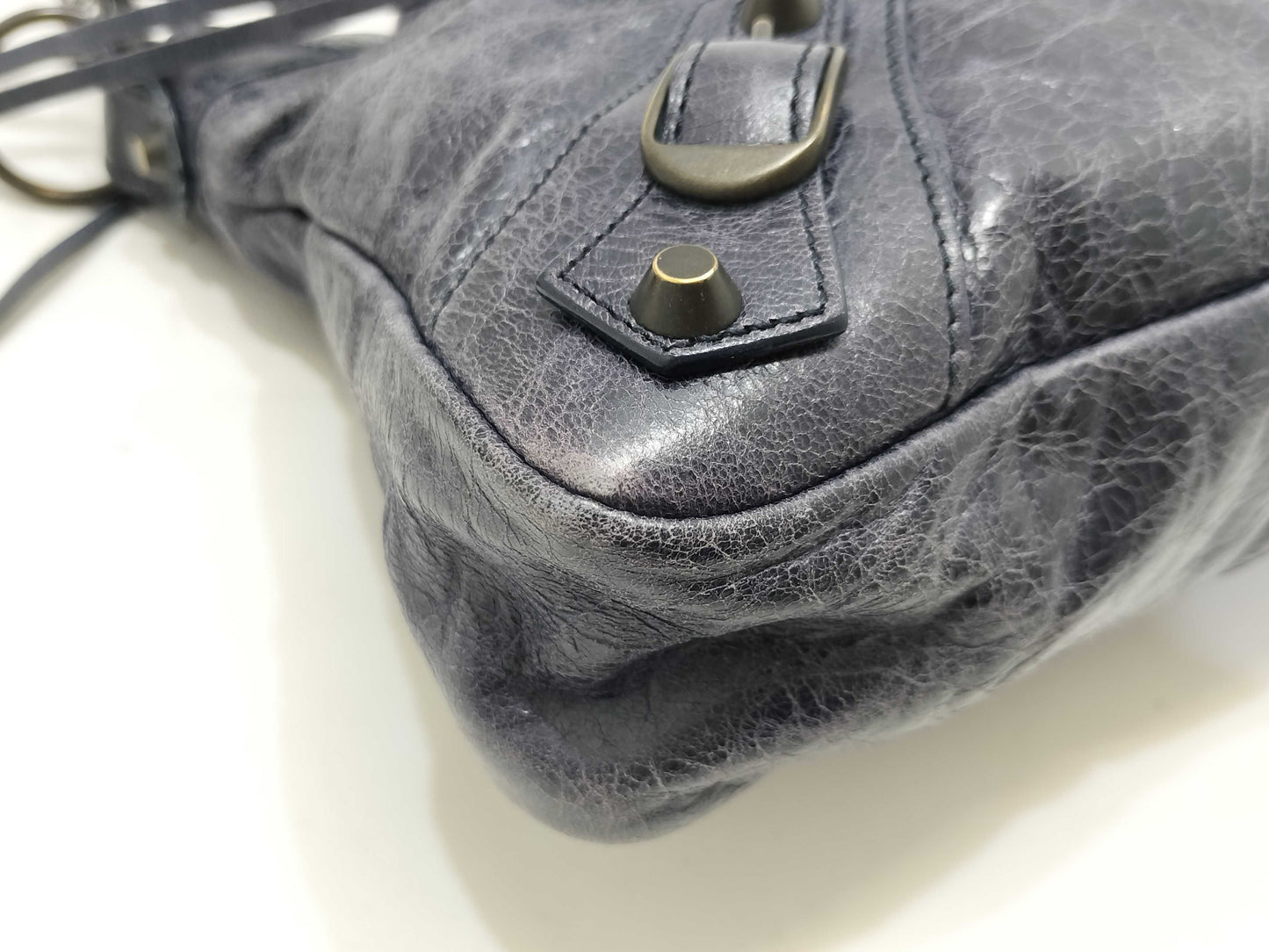 BALENCIAGA The First Balenciaga First Shoulder Bag Purple Leather Handbag