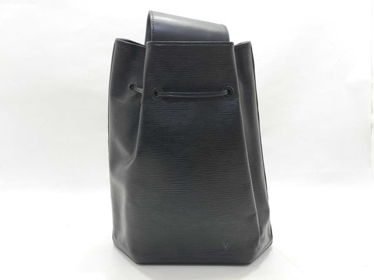 LOUIS VUITTON Epi Louis Vuitton Epi Shoulder Bag Sac Ado Noir Shoulder Bag