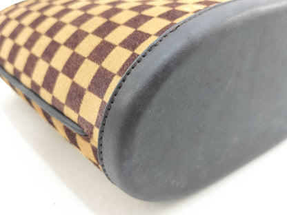 LOUIS VUITTON Damier Sauvage Impala Handbag Brown Porcelain Leather Handbag