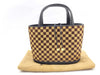LOUIS VUITTON Damier Sauvage Impala Handbag Brown Porcelain Leather Handbag