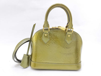 LOUIS VUITTON Vernis Alma BB Zible 2-Way Handbag 