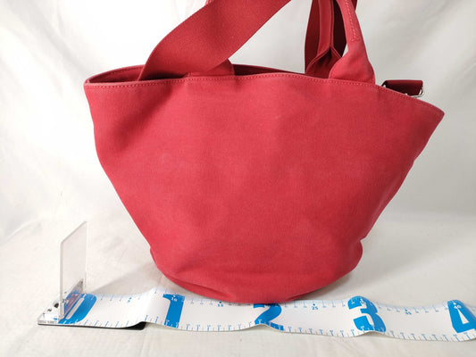 PRADA Prada Canapa 2-way shoulder bag, red, handbag