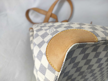 LOUIS VUITTON Damier Azur Hampstead MM Handbag