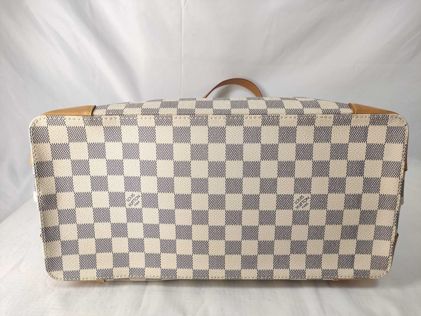 LOUIS VUITTON Damier Azur Hampstead MM Handbag