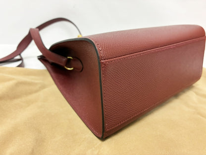 HERMES Kelly Sport PM □B Couchvel/Bordeaux Shoulder Bag