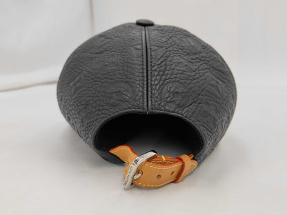LOUIS VUITTON Monogram Empreinte Cap MP2606 AL0199 Leather Black Size 60 Other Accessories
