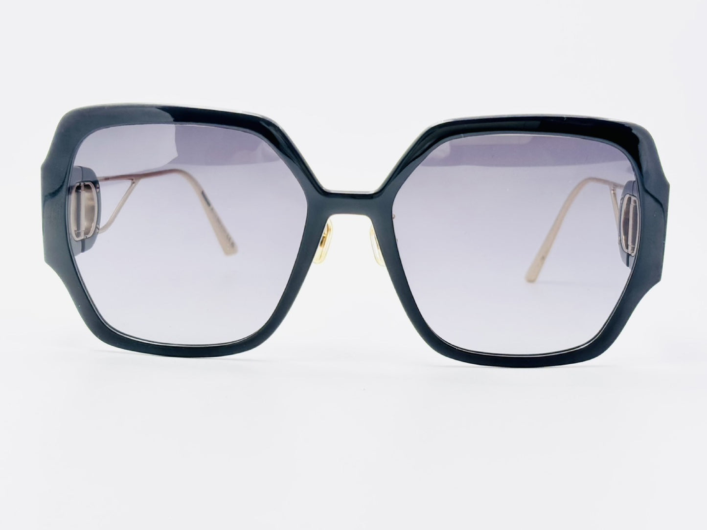  Dior TF60096177 30MONTAIGNE Sunglasses with CD Logo, 58□18-130, Black x Gold, Case and Cloth Included.