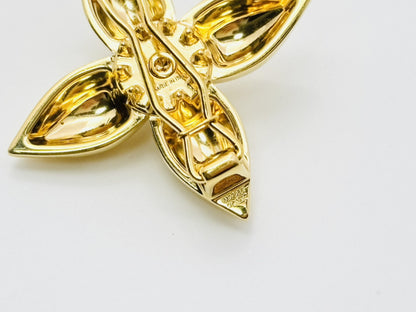 LOUIS VUITTON M02085 Barrette Louisa Hair Clip Gold GK1294 Hair Accessory