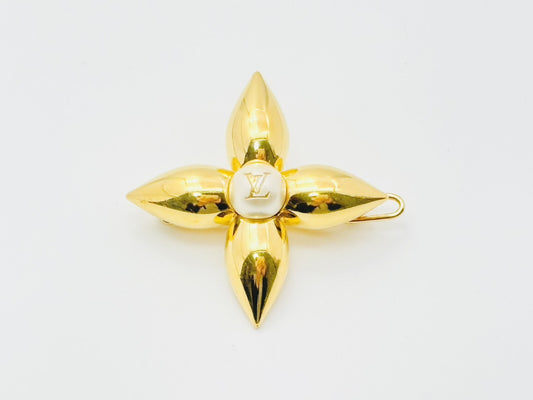 LOUIS VUITTON M02085 Barrette Louisa Hair Clip Gold GK1294 Hair Accessory