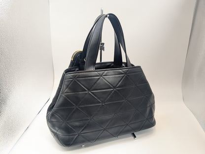 PRADA Small Quilted Tote Bag with Pouch and Strap