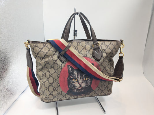 GUCCI 473887 Mystic Cat 2-Way Handbag