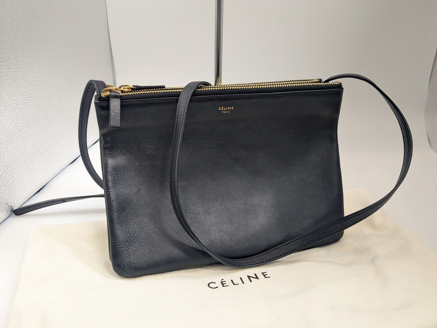 CELINE Trio Shoulder Large Shoulder Bag