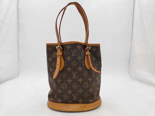 LOUIS VUITTON M42238 Petit Bucket PM Tote Bag
