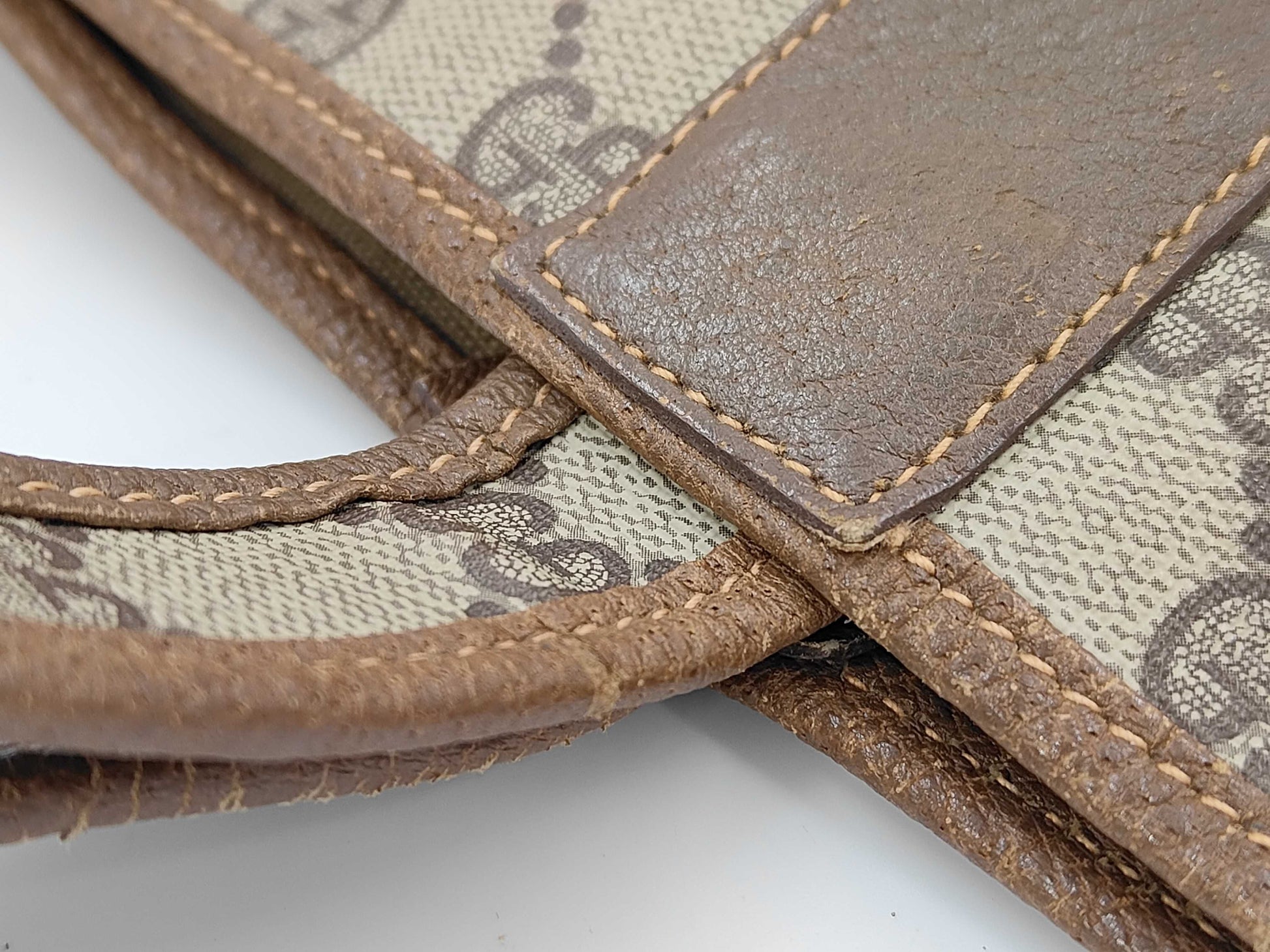 GUCCI 002 098 0057 GG Supreme W40cm Old Gucci Front Pocket Tote Bag