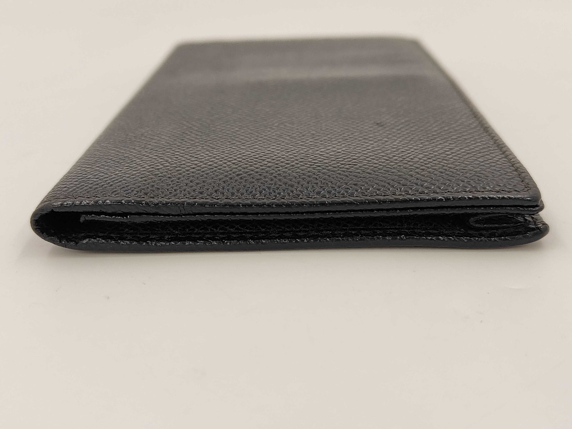 BVLGARI Leather Black Logo Embossed Billfold
