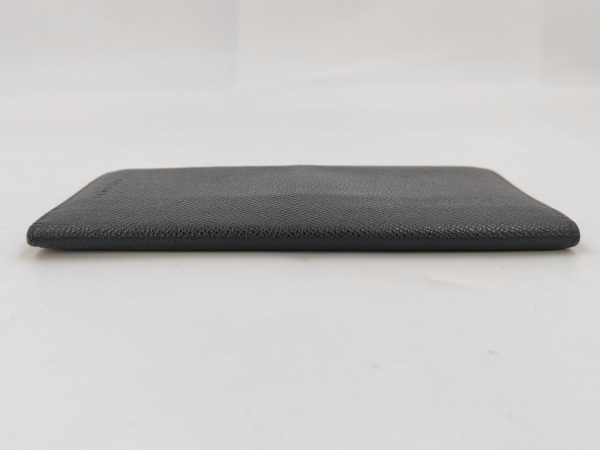 BVLGARI Leather Black Logo Embossed Billfold