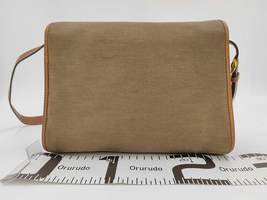 GUCCI 001 14 0712 Old Gucci Flap Shoulder Bag with Inner Pocket Charm