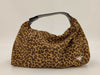 BOTTEGA VENETA Leopard Print Handle Leather Mini Bag with Triangular B Logo Plaque