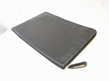 CHANEL CHANEL Caviar Clutch Bag 4280547 Seal Guarantee Clutch Bag