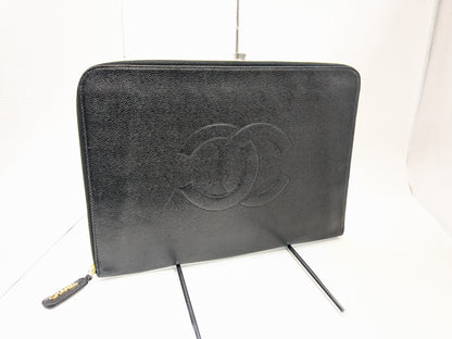 CHANEL CHANEL Caviar Clutch Bag 4280547 Seal Guarantee Clutch Bag