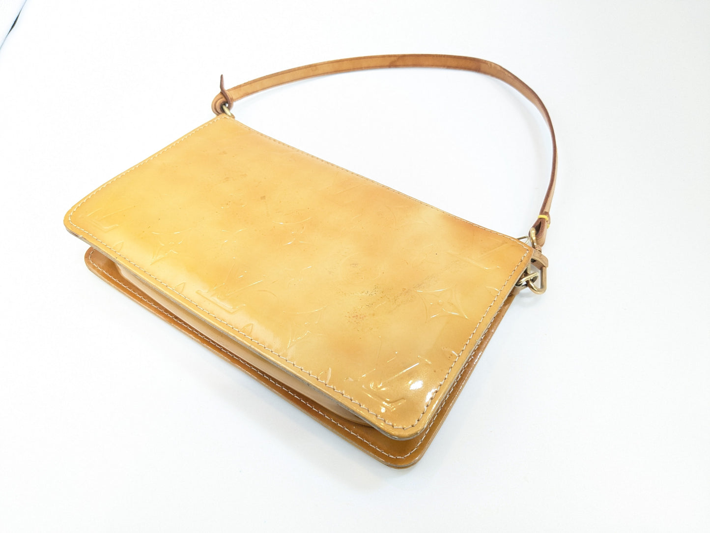 LOUIS VUITTON M91010 Vernis Lexington Beige VI0090 Handbag