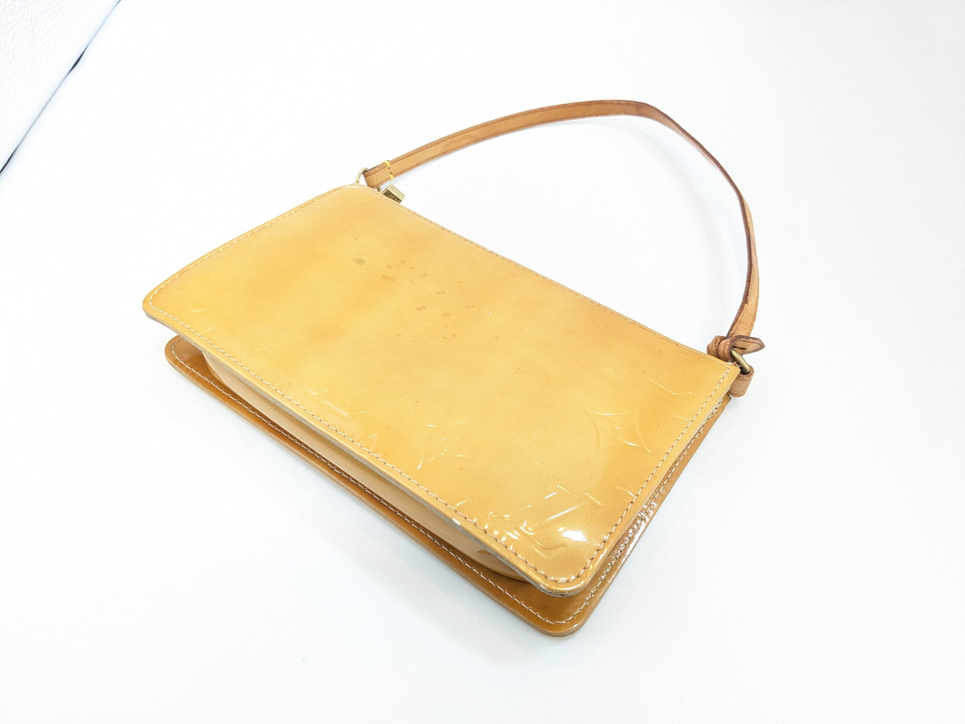 LOUIS VUITTON M91010 Vernis Lexington Beige VI0090 Handbag