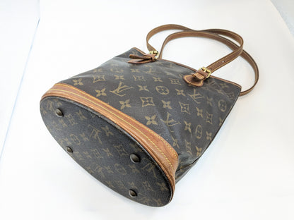 LOUIS VUITTON M42238 Monogram Bucket PM Tote Bag AR0999