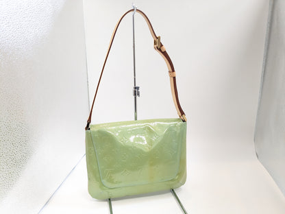 LOUIS VUITTON M91009 Vernis Thompson Street Blue Shoulder Bag BA0978