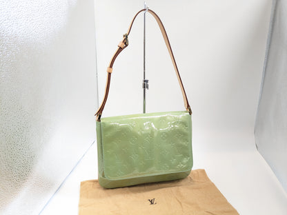 LOUIS VUITTON M91009 Vernis Thompson Street Blue Shoulder Bag BA0978