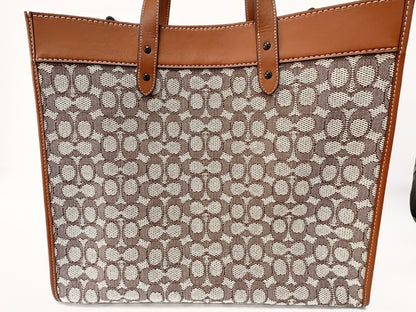 COACH Disney x Coach Field 40 Signature with Mickey Mouse Embroidery A2280-C8492 Tote Bag with Shoulder Strap, Signature Textile