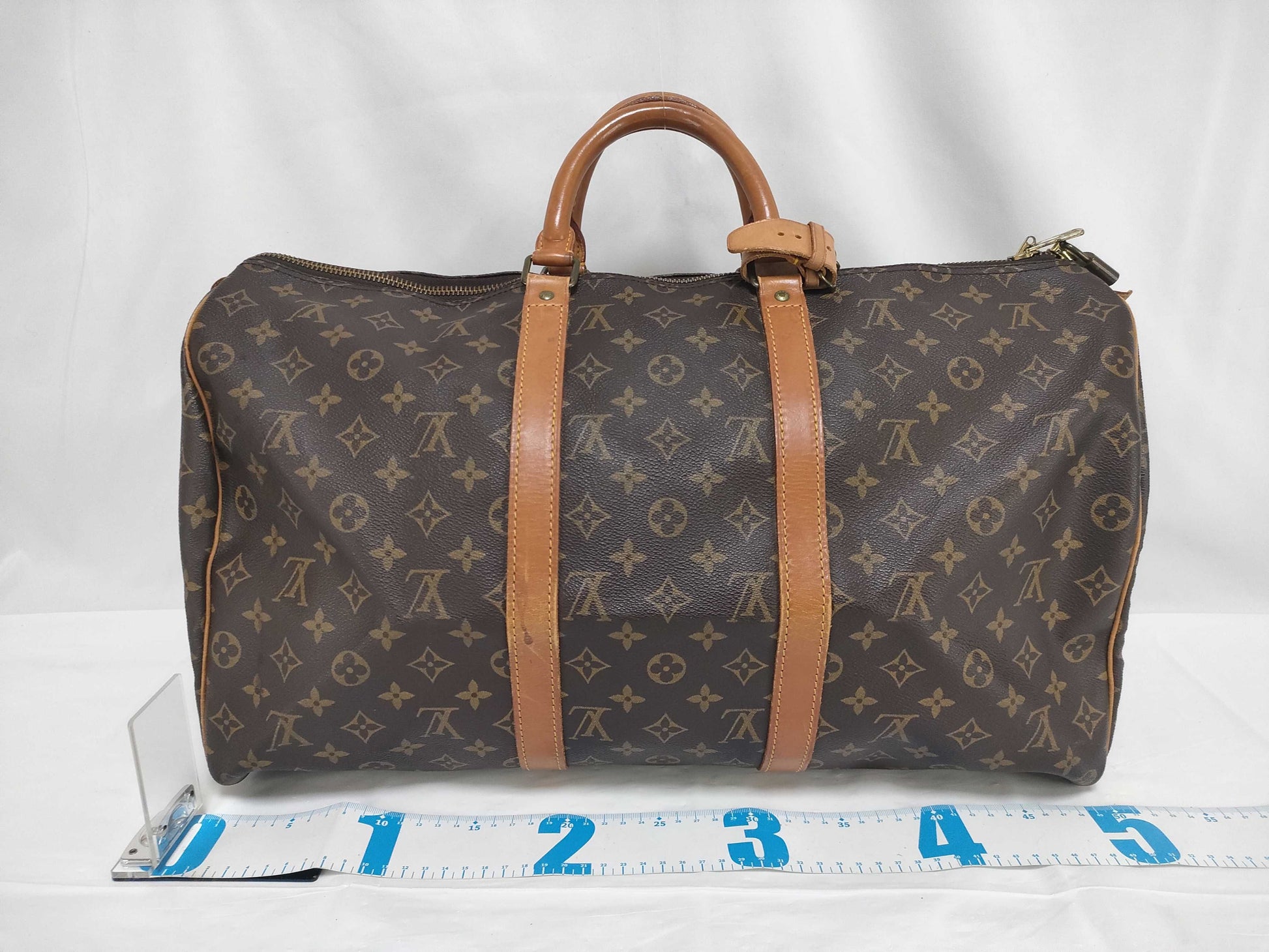 LOUIS VUITTON Monogram Keepall 50 VI874 Boston Bag