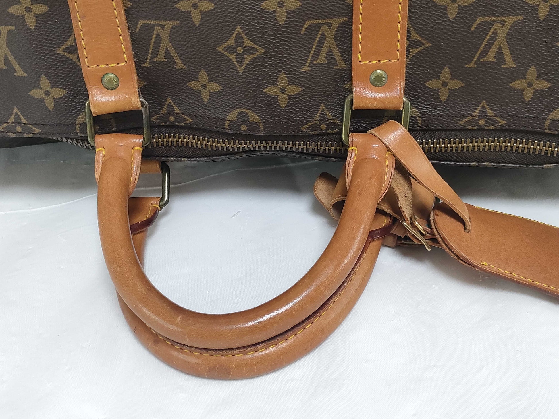 LOUIS VUITTON Monogram Keepall 50 VI874 Boston Bag