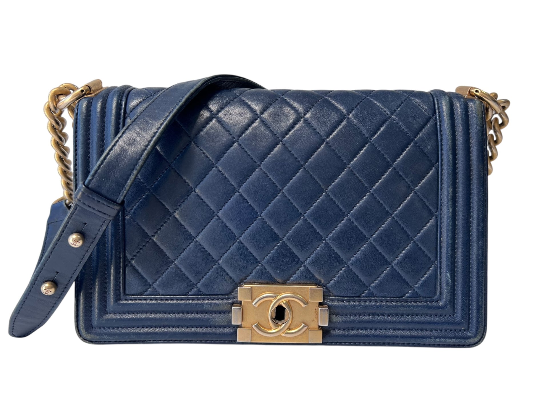 CHANEL Boy Chanel Matelasse Chain Shoulder Bag