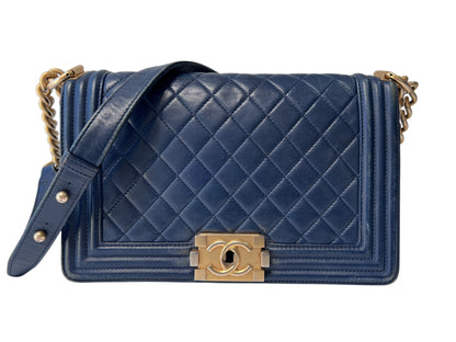 CHANEL Boy Chanel Matelasse Chain Shoulder Bag