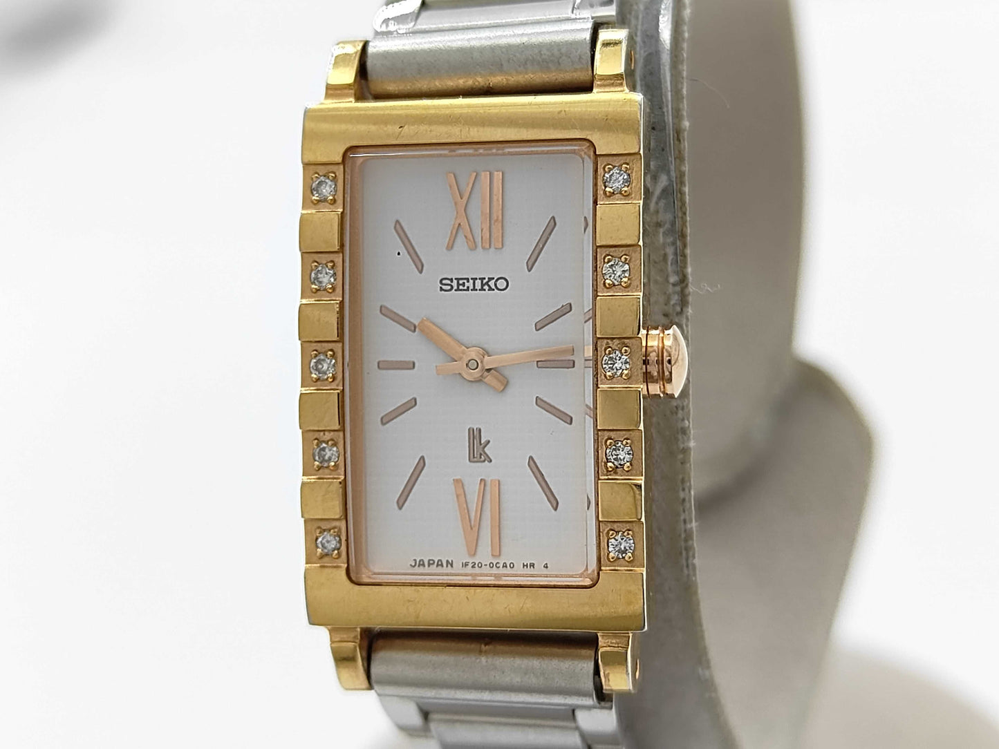 SEIKO Lucia 1F20-0BR0 560905 Quartz Diamond Bezel Women's Watch