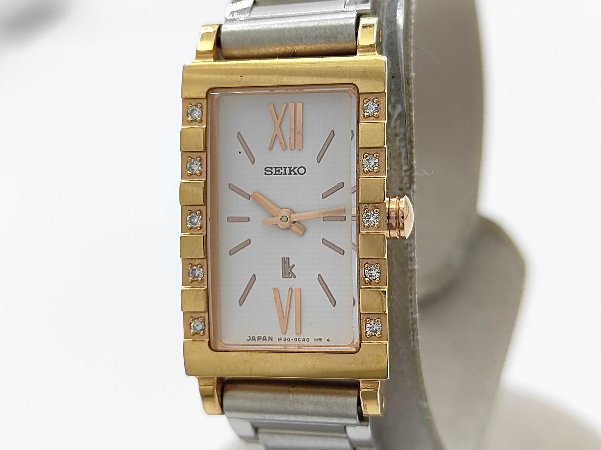 SEIKO Lucia 1F20-0BR0 560905 Quartz Diamond Bezel Women's Watch