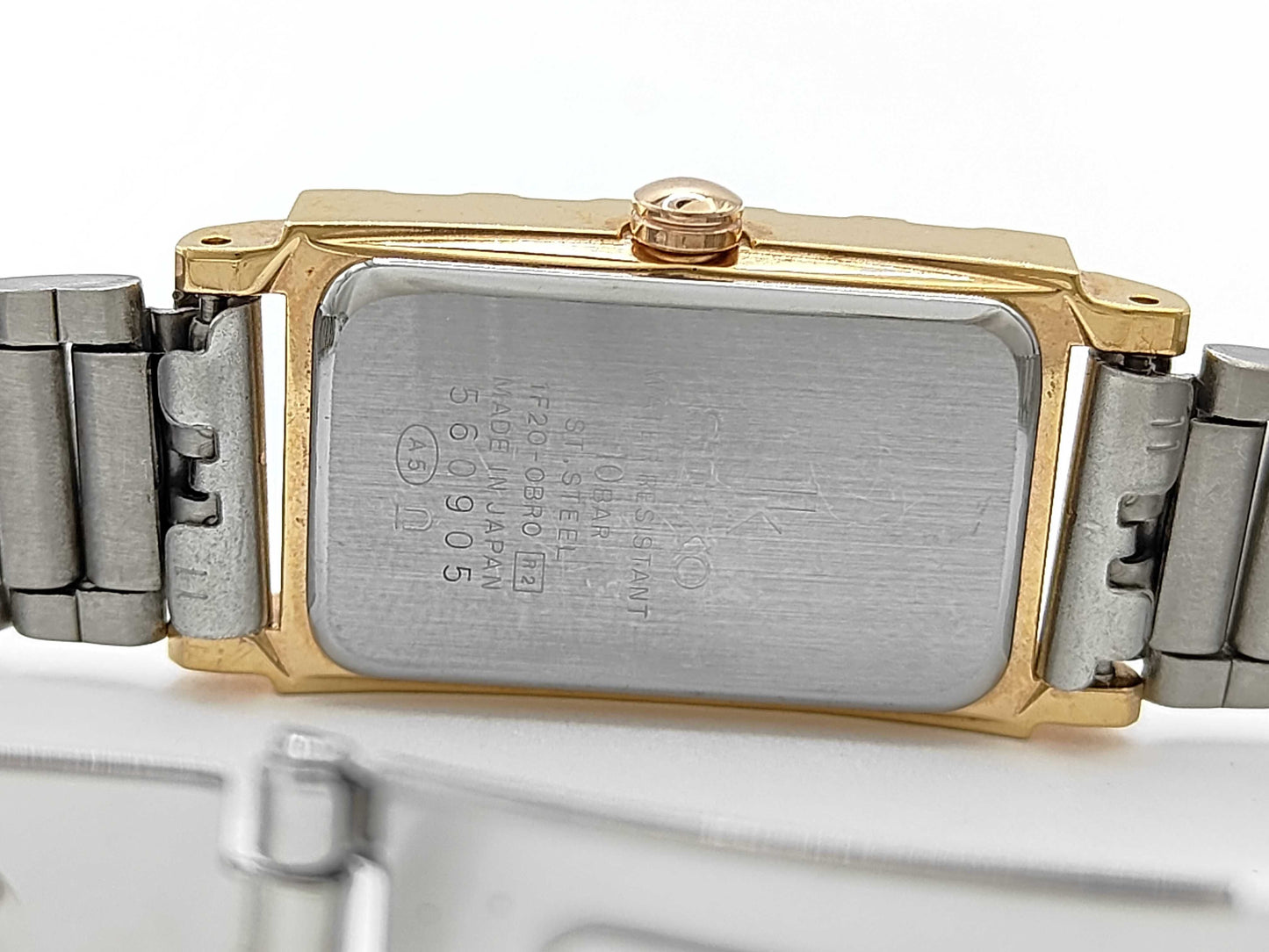 SEIKO Lucia 1F20-0BR0 560905 Quartz Diamond Bezel Women's Watch