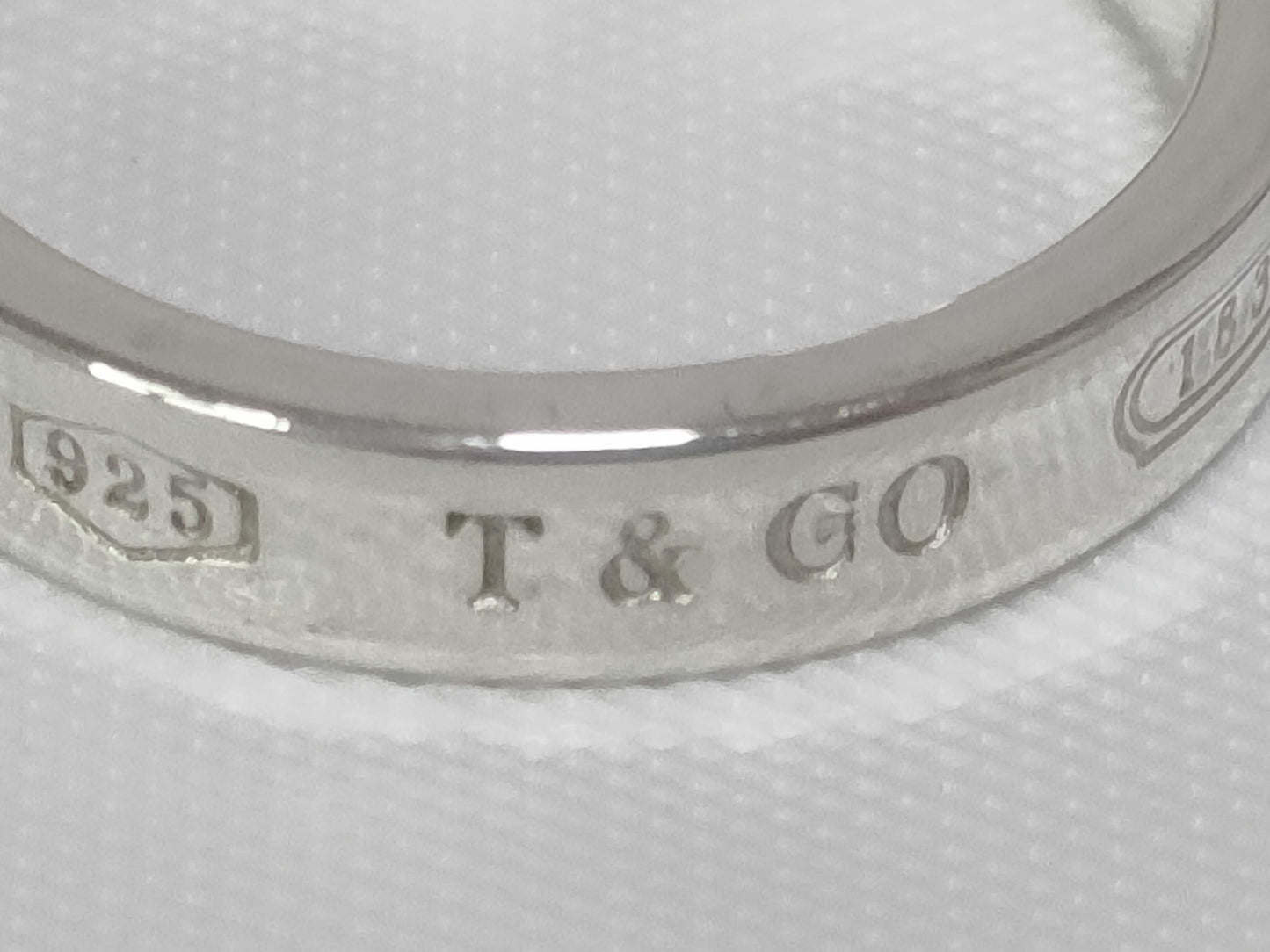 Tiffany & Co. 1837 Narrow Slim 925 Silver Ring