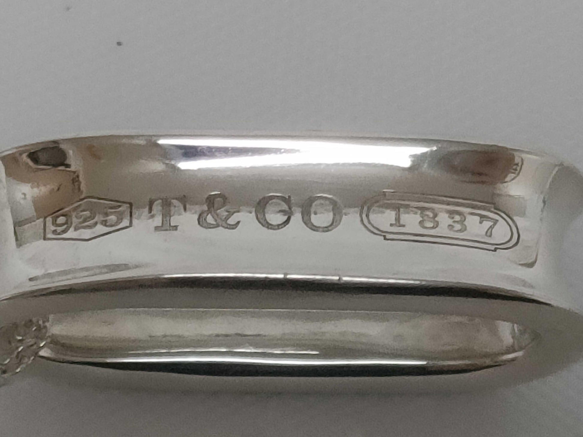 Tiffany & Co. 1837 Narrow Oval Loop 925 Silver Necklace