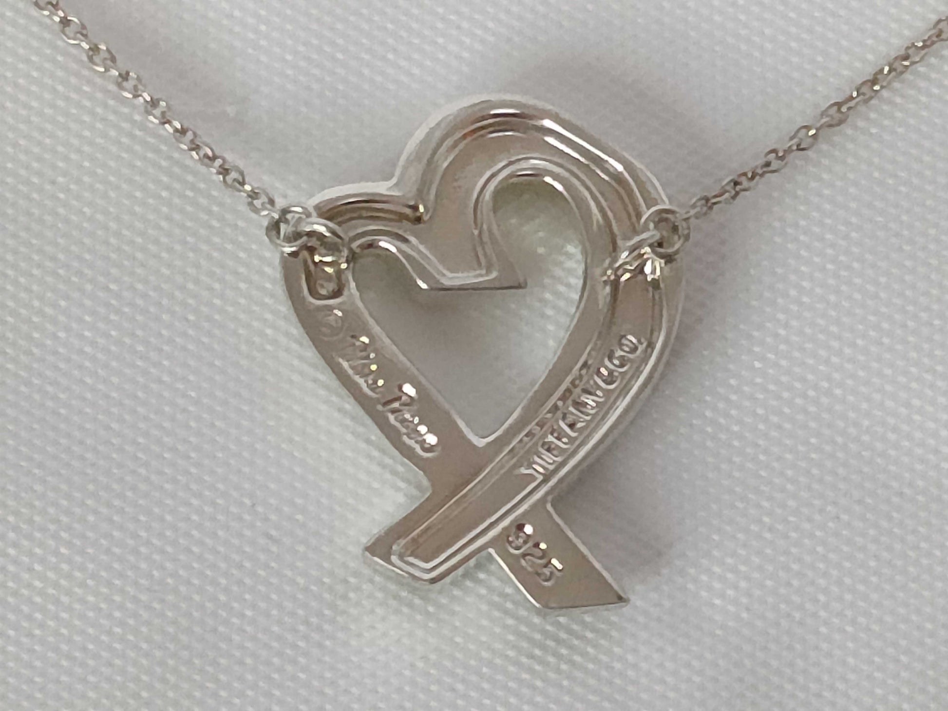 Tiffany & Co. Loving Heart Large Necklace, Paloma Picasso, 925 Sterling Silver