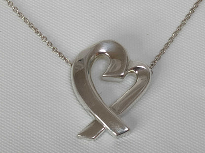Tiffany & Co. Loving Heart Large Necklace, Paloma Picasso, 925 Sterling Silver