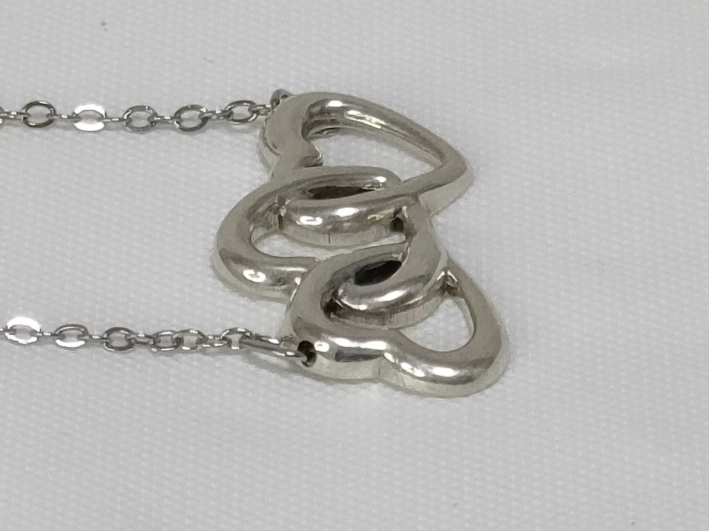 Tiffany & Co. Triple Heart 925 Silver Necklace