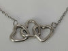 Tiffany & Co. Triple Heart 925 Silver Necklace