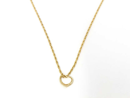 Tiffany & Co. Tiffany Necklace Open Heart Mini Elsa Peretti 18K Necklace