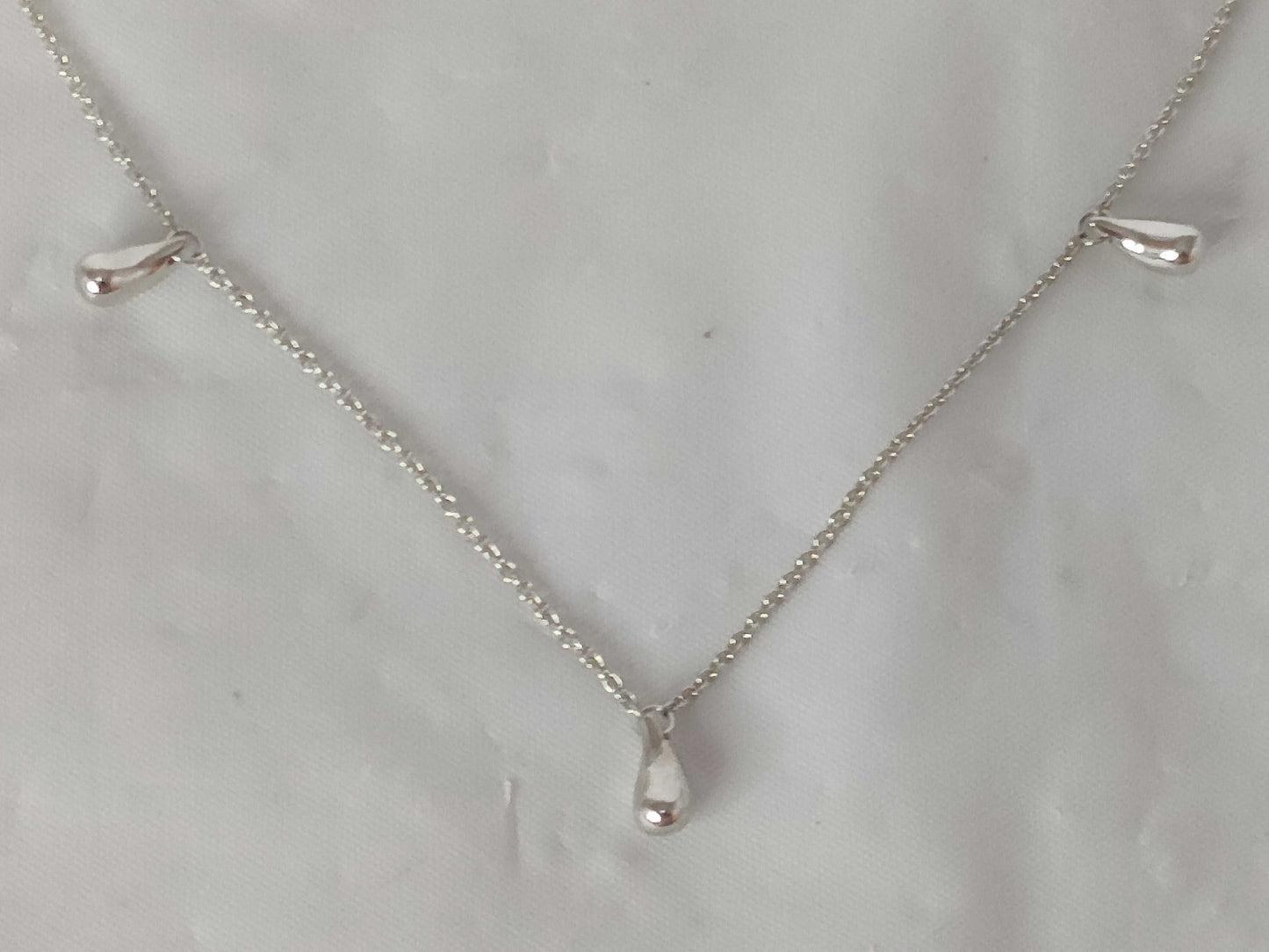 Tiffany & Co. Elsa Peretti 3-Strand Teardrop Necklace in 925 Silver