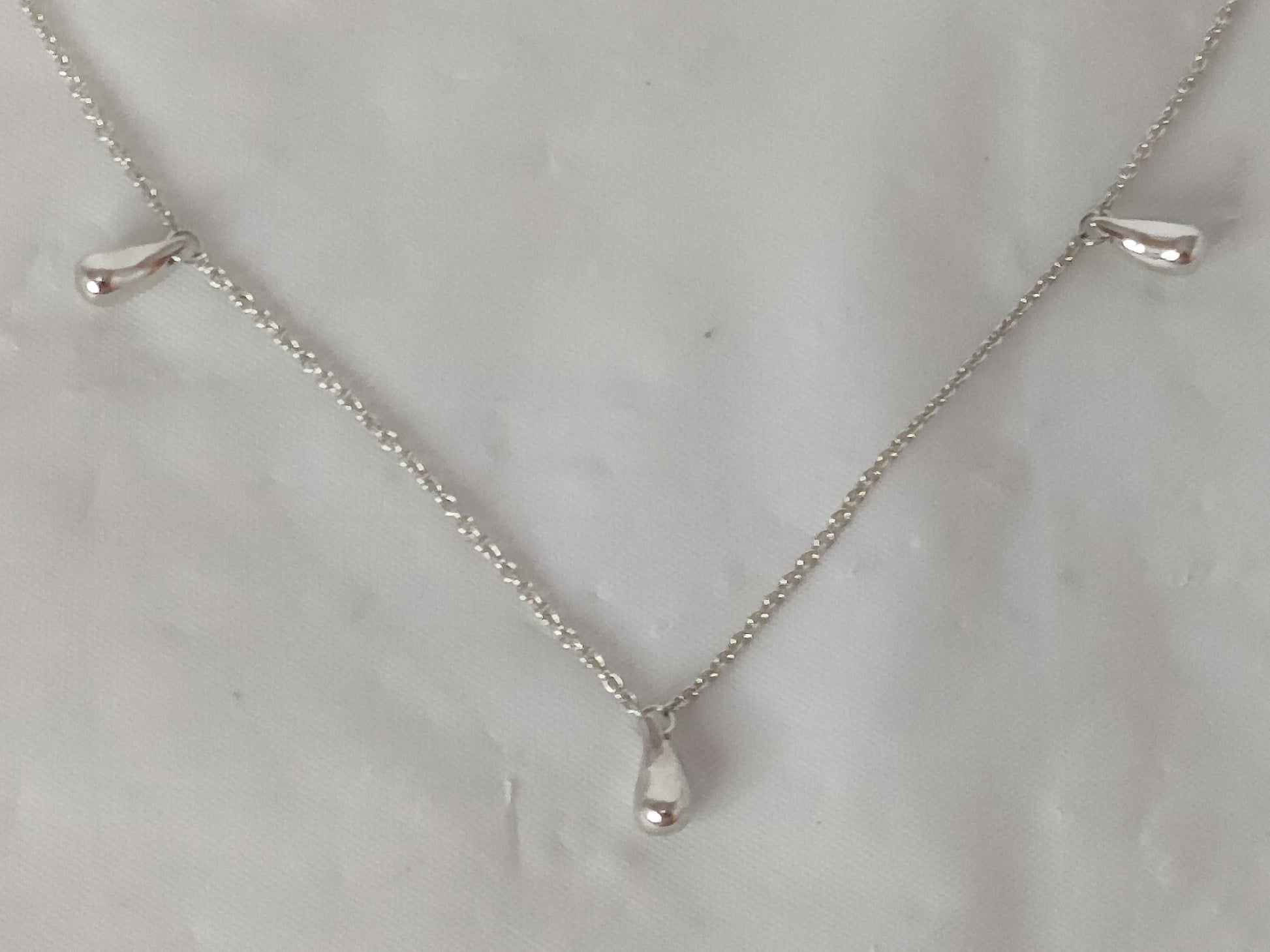 Tiffany & Co. Elsa Peretti 3-Strand Teardrop Necklace in 925 Silver