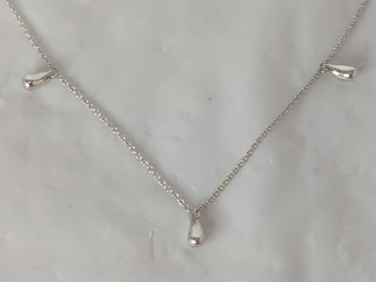 Tiffany & Co. Elsa Peretti 3-Strand Teardrop Necklace in 925 Silver