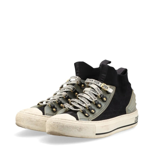 Dior Christian Dior Fabric High-Cut Sneakers Size 35