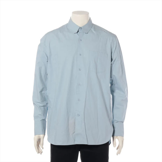 LOUIS VUITTON 20SS Brand Button Cotton Shirt, XS, Light Blue, RM201